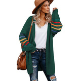 Cardigan Sweater Women Clothing Loose Long Sleeve Mid Length Coat